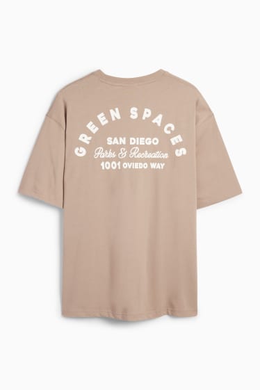 Herren - T-Shirt - Relaxed Fit - beige