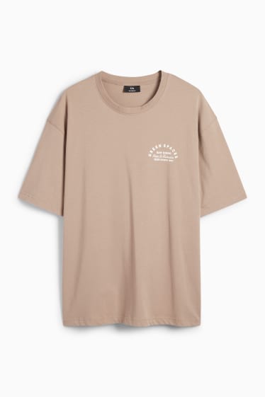 Herren - T-Shirt - Relaxed Fit - beige