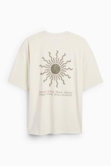 Men - Technical top - light beige