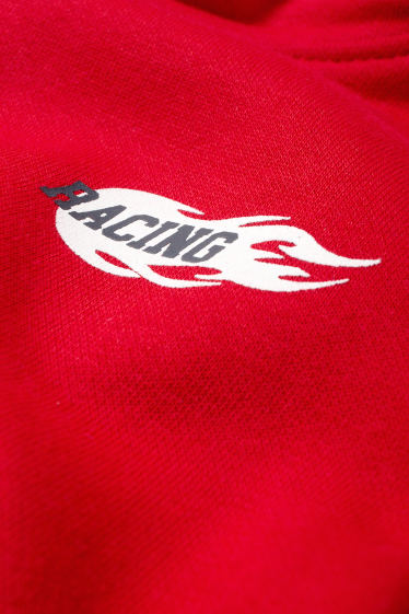 Kinderen: jongens - Racing - hoodie - rood