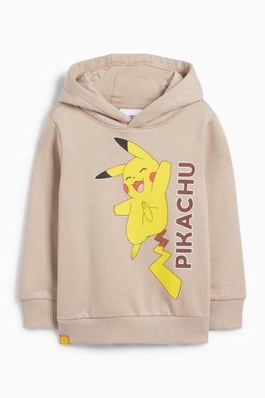Kinderen: jongens - Pokémon - Pikachu - hoodie - beige