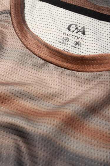 Heren - Sportshirt - met patroon - bruin