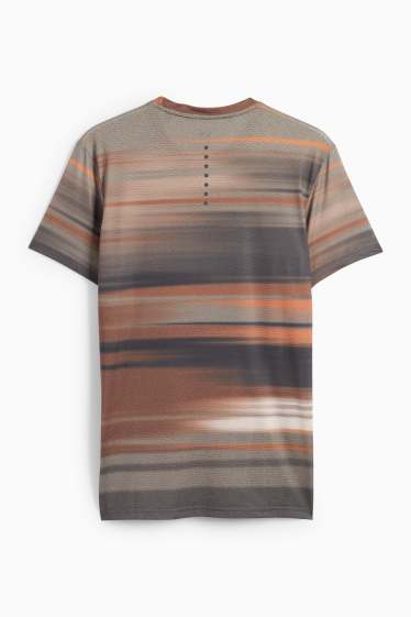 Heren - Sportshirt - met patroon - bruin