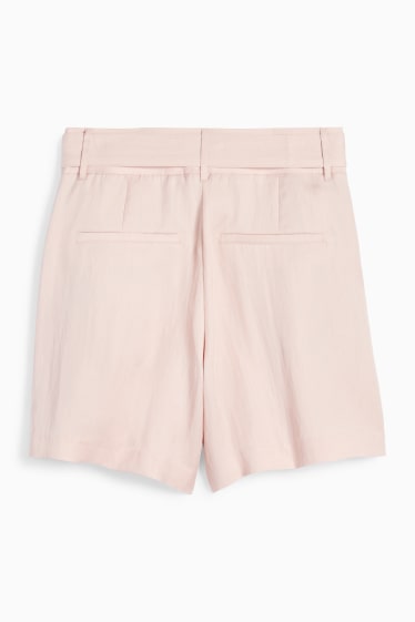 Femmes - Short à ceinture - high waist - rose