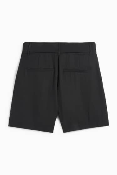 Femmes - Short à ceinture - high waist - noir
