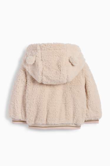 Neonate - Minnie - giacca con cappuccio neonati peluche - beige chiaro