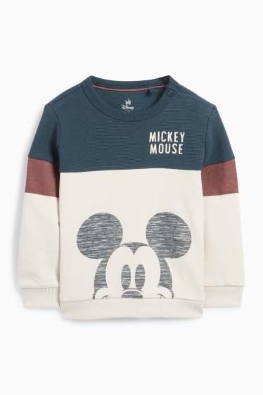 Baby: jongens - Mickey Mouse - babyoutfit - 2-delig - donkerblauw