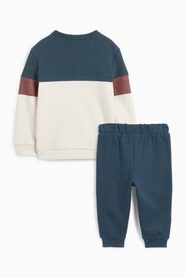Baby: jongens - Mickey Mouse - babyoutfit - 2-delig - donkerblauw