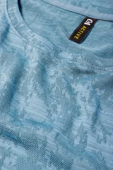 Dames - Sportshirt - met structuur - donkerturquoise