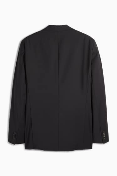 Herren - Baukasten-Sakko - Regular Fit - Flex - Schurwoll-Mix - schwarz