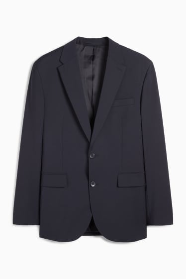 Herren - Baukasten-Sakko - Regular Fit - Flex - Schurwoll-Mix - dunkelblau