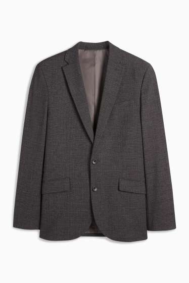 Pánské - Oblekové sako - slim fit - Flex - LYCRA® - tmavošedá