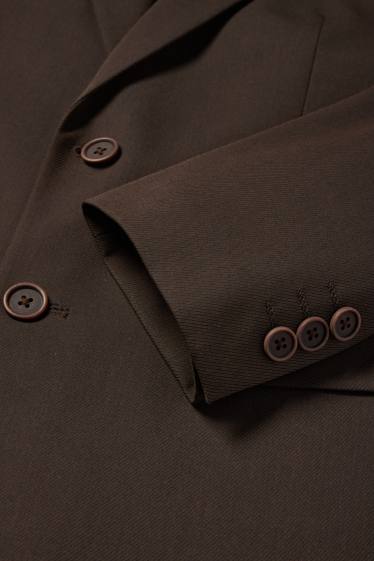 Uomo - Giacca coordinabile - slim fit - Flex - marrone scuro