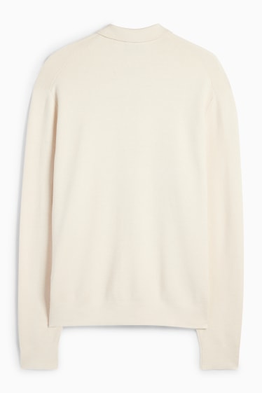 Herren - Pullover - cremeweiss