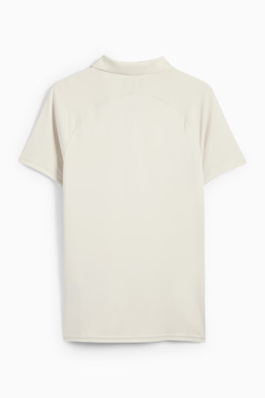 Bărbați - Tricou polo funcțional - bej deschis