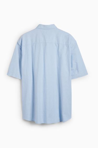 Heren - Overhemd - regular fit - button down - lichtblauw
