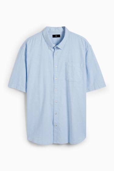 Heren - Overhemd - regular fit - button down - lichtblauw