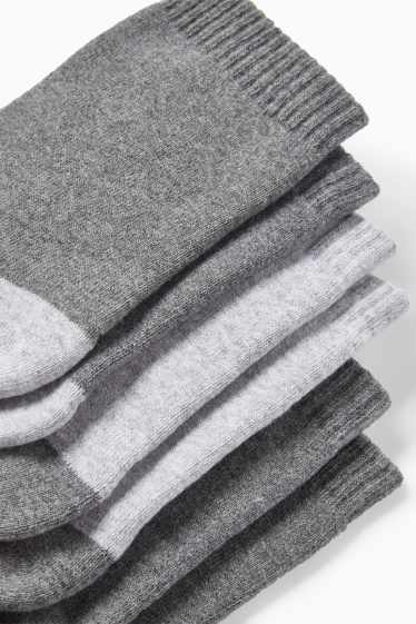 Donna - Confezione da 3 - calze - grigio