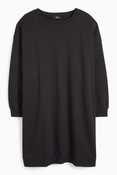 Damen - Sweatkleid - schwarz