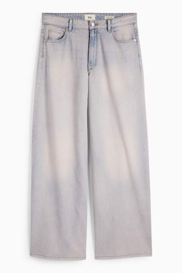 Dona - Wide Leg Jeans - low waist - texà blau clar