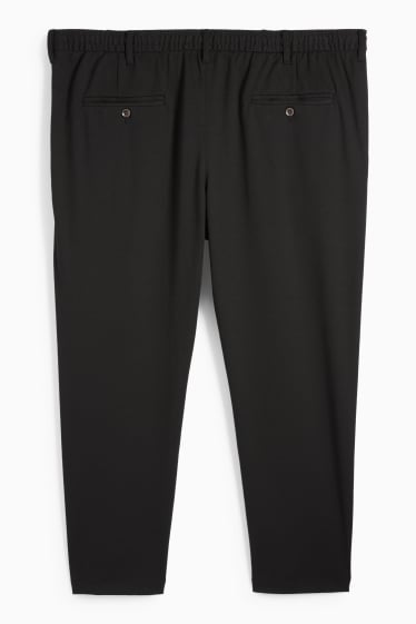 Uomo - Pantaloni chino - tapered fit - nero