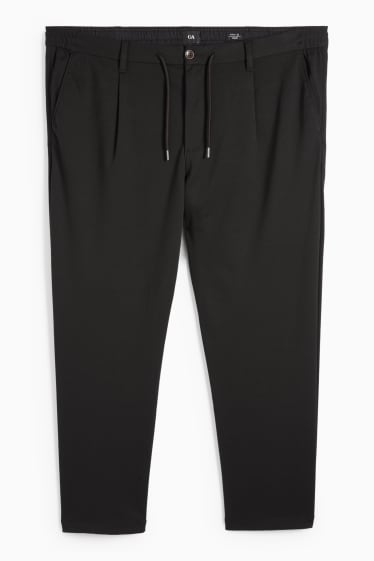 Uomo - Pantaloni chino - tapered fit - nero