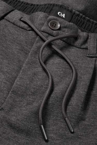 Men - Chinos - tapered fit - dark gray