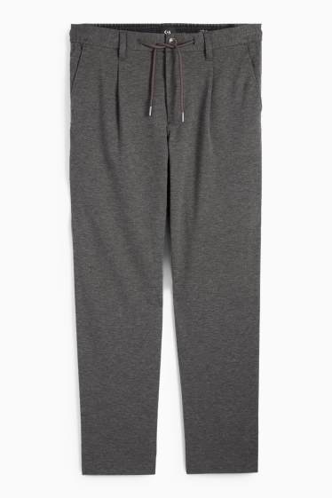 Men - Chinos - tapered fit - dark gray
