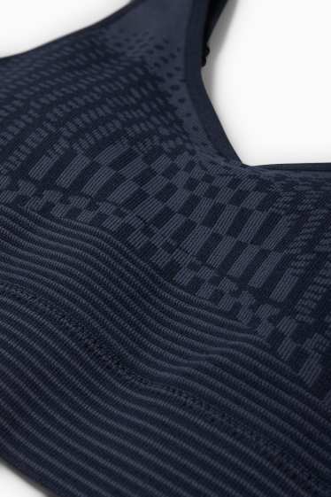 Dona - Sostenidors tècnics - enconxats - sense costures - estampats - blau fosc