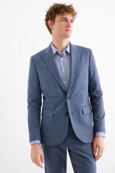 Herren - Baukasten-Sakko - Slim Fit - Flex - blau