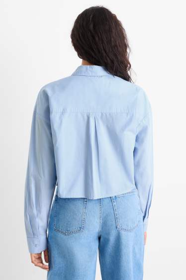 Women - Blouse - light blue