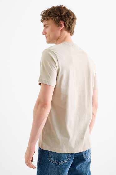 Hommes - T-shirt - regular fit - beige