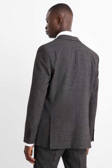 Pánské - Oblekové sako - slim fit - Flex - LYCRA® - tmavošedá