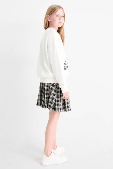 Kinder Mädchen - Harry Potter - Set - Sweatshirt und Rock - 2 teilig - weiss