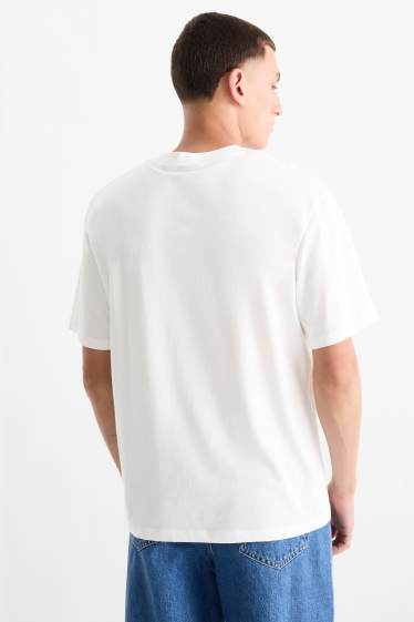 Uomo - T-shirt - relaxed fit - bianco