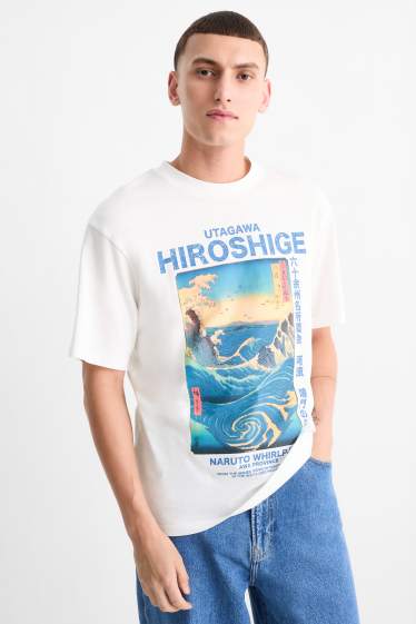 Uomo - T-shirt - relaxed fit - bianco