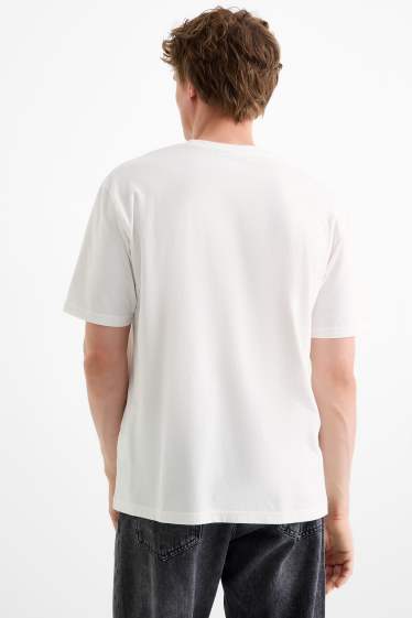 Herren - T-Shirt - Relaxed Fit - Micky Maus - weiss