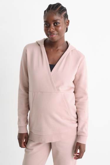 Femmes - Sweat à capuche d’allaitement - rose
