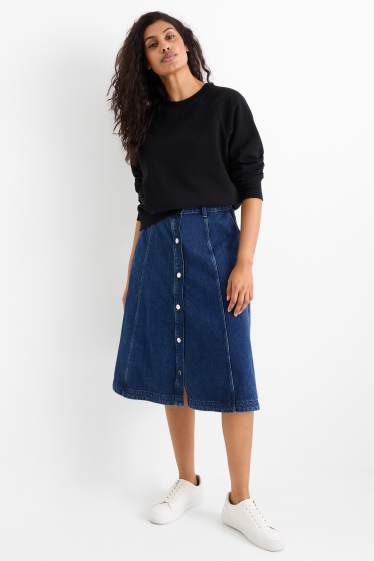 Damen - Jeansrock - jeansblau