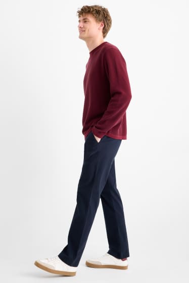 Heren - Chino - regular fit - donkerblauw