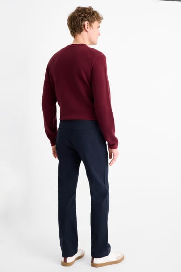 Heren - Chino - regular fit - donkerblauw