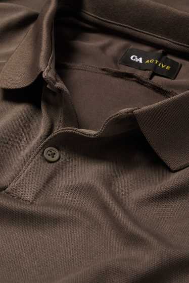 Bărbați - Tricou polo funcțional - maro