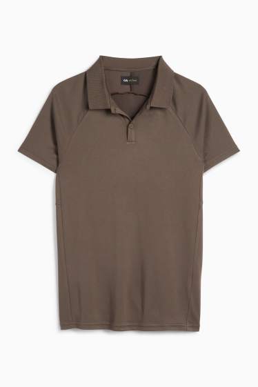 Bărbați - Tricou polo funcțional - maro