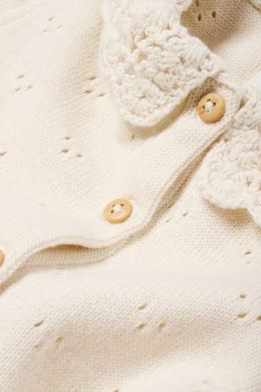 Baby Girls - Knitted baby jumpsuit - cremewhite
