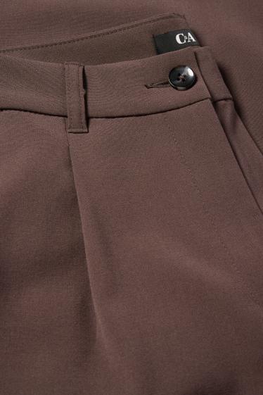 Damen - Culotte - Mid Waist - Relaxed Fit - dunkelbraun