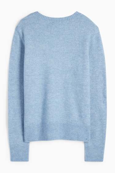 Damen - Pullover - blau