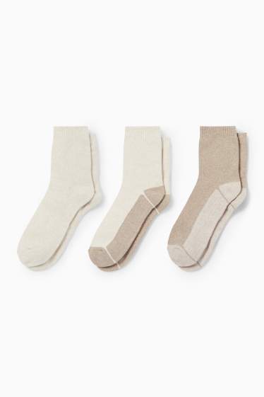 Donna - Confezione da 3 - calze - beige