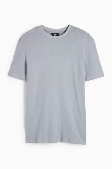 Men - T-shirt - regular fit - gray
