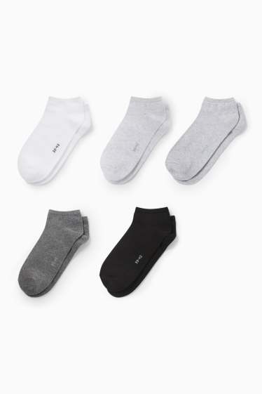 Femmes - Lot de 5 paires - socquettes de sport - gris clair