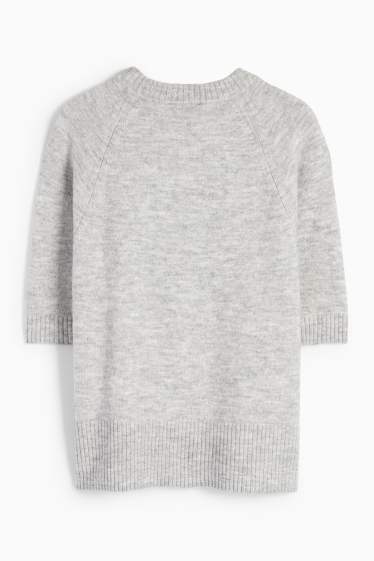 Femmes - Pull - gris clair chiné